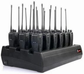Eighteen Bay Rapid Desk Charger for Kenwood KNB-L2Li-PW Rechargeable Two Way Radio