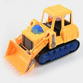 Electric 360 Rotation Musical LED Bulldozer Construction Car Kids
