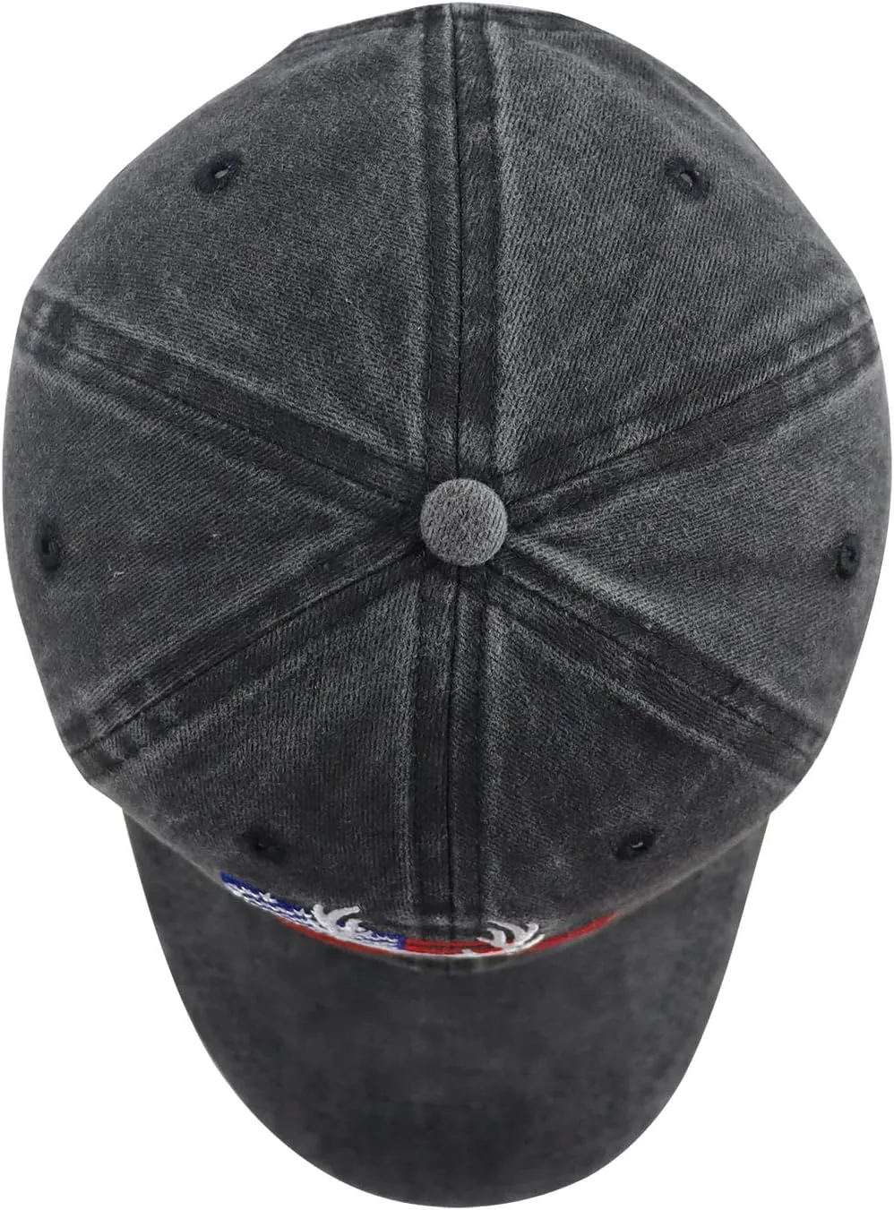 Embroidered American Flag Fish Hats for Men Women, Funny Adjustable Outdoor Hunting Baseball Caps
