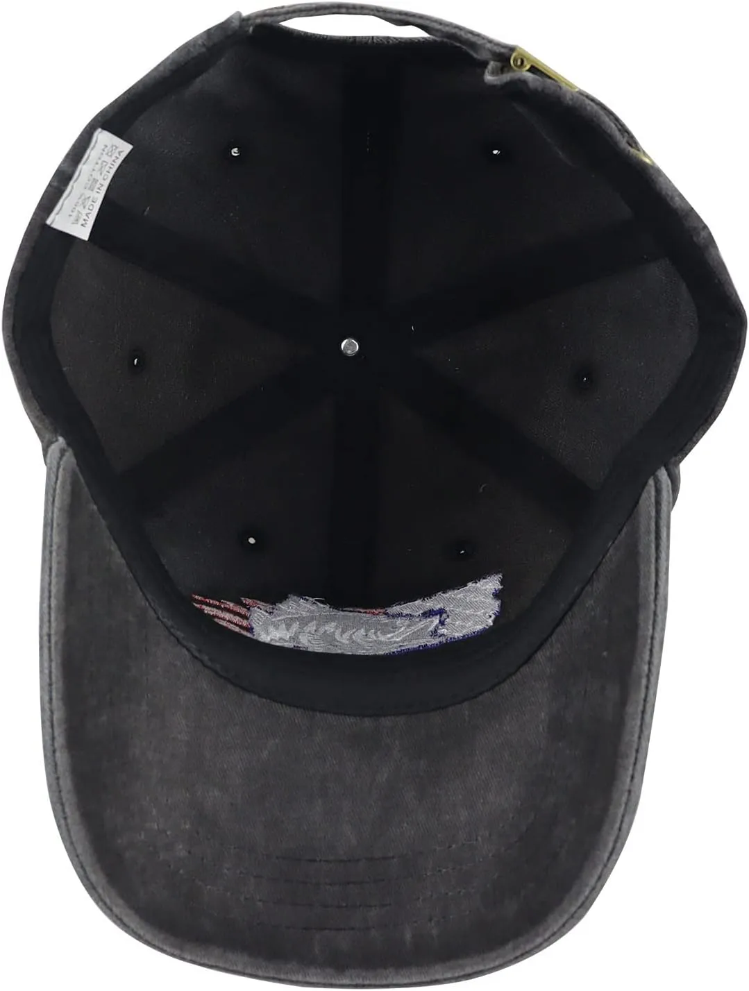 Embroidered American Flag Fish Hats for Men Women, Funny Adjustable Outdoor Hunting Baseball Caps