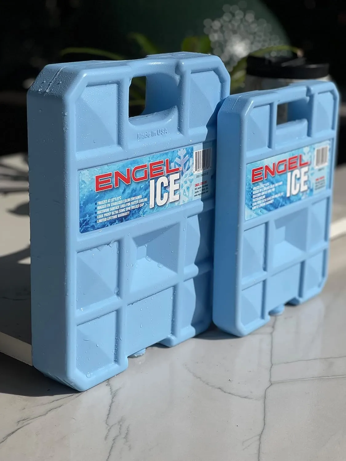 ENGEL 32°F Cooler & 5°F Freezer Packs - Made in The USA - Ice Packs for Boating, Fishing, Camping & Food Storage. The Perfect Non-Toxic Safe Replacement for Regular Ice or Dry Ice.
