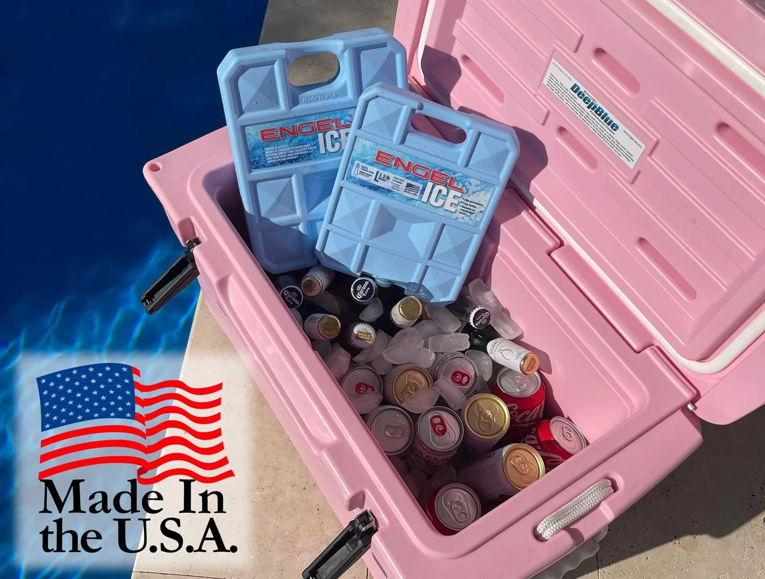 ENGEL 32°F Cooler & 5°F Freezer Packs - Made in The USA - Ice Packs for Boating, Fishing, Camping & Food Storage. The Perfect Non-Toxic Safe Replacement for Regular Ice or Dry Ice.