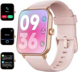 ENOMIR Smart Watch for Men Women, Alexa Built-in Fitness Tracker with Call Function & 2025 Upgraded 1.85" HD Anti-Fall Screen, 5ATM Waterproof Heart Rate/Sleep/SpO2 Monitor, iOS Android Compatible
