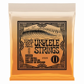 Ernie Ball 2329 Concert/Soprano Nylon Ball End Ukulele Strings - Clear