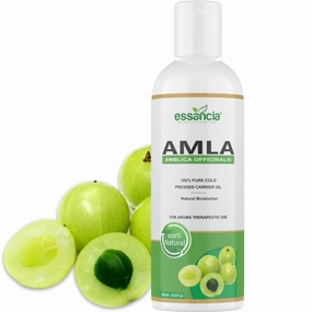Ess..ancia - NATURALLY IN EVERY DROP Amla Carrier Oil For Skin Care, Beard, Hair Growth, Strong, Long & Thick Hair. 100% Natural, Organic, & Pure Cold Pressed Carrier Oils. (200Ml)