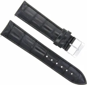 Ewatchparts 20MM LEATHER WATCH BAND STRAP COMPATIBLE WITH RAYMOND WEIL 5466-ST-00300M QUARTZ WATCH BLACK
