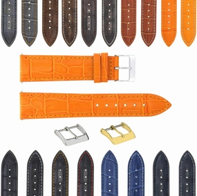 Ewatchparts 17-18-19-20-21-22-23-24MM GENUINE ITALIAN LEATHER WATCH BAND STRAP FOR WATCHES