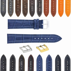 Ewatchparts 17-18-19-20-21-22-23-24mm Genuine Leather Watch Band Strap Compatible With Tissot Watch