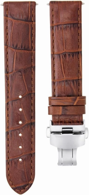 Ewatchparts 20mm Leather Watch Band Strap Compatible With Tissot T-Race Nicky Hayden Limited Light Brown
