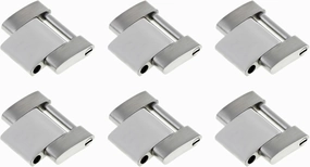 Ewatchparts 6 SOLID LINKS COMPATIBLE WITH OYSTER WATCH BAND ROLEX DAYTONA SHINY CENTER STAINLESS STEEL
