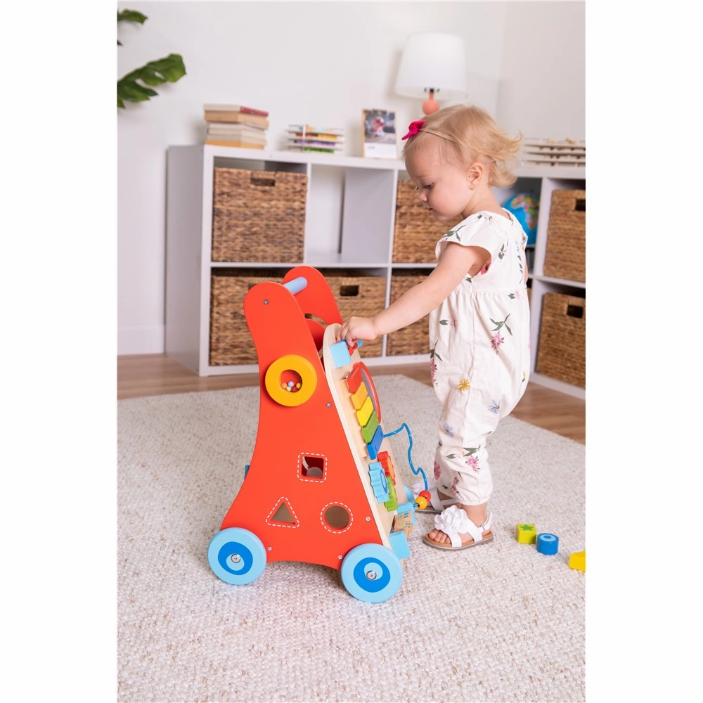 FAT BRAIN TOYS BUSY BABY DELUXE WALKER