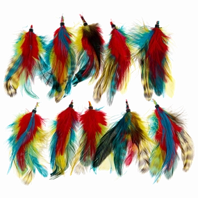 Feather Extension Teal McCaw (Pack of 10) by A Creative Collection