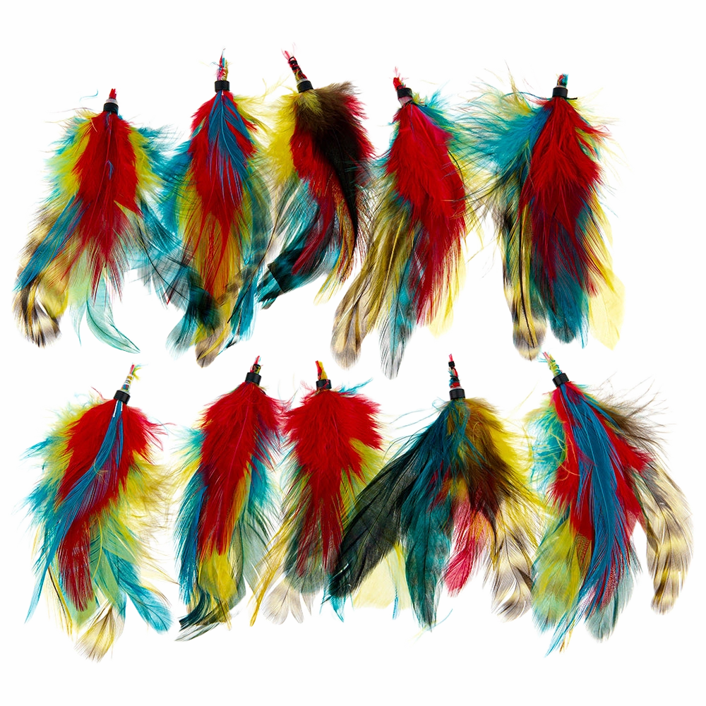 Feather Extension Teal McCaw (Pack of 10) by A Creative Collection