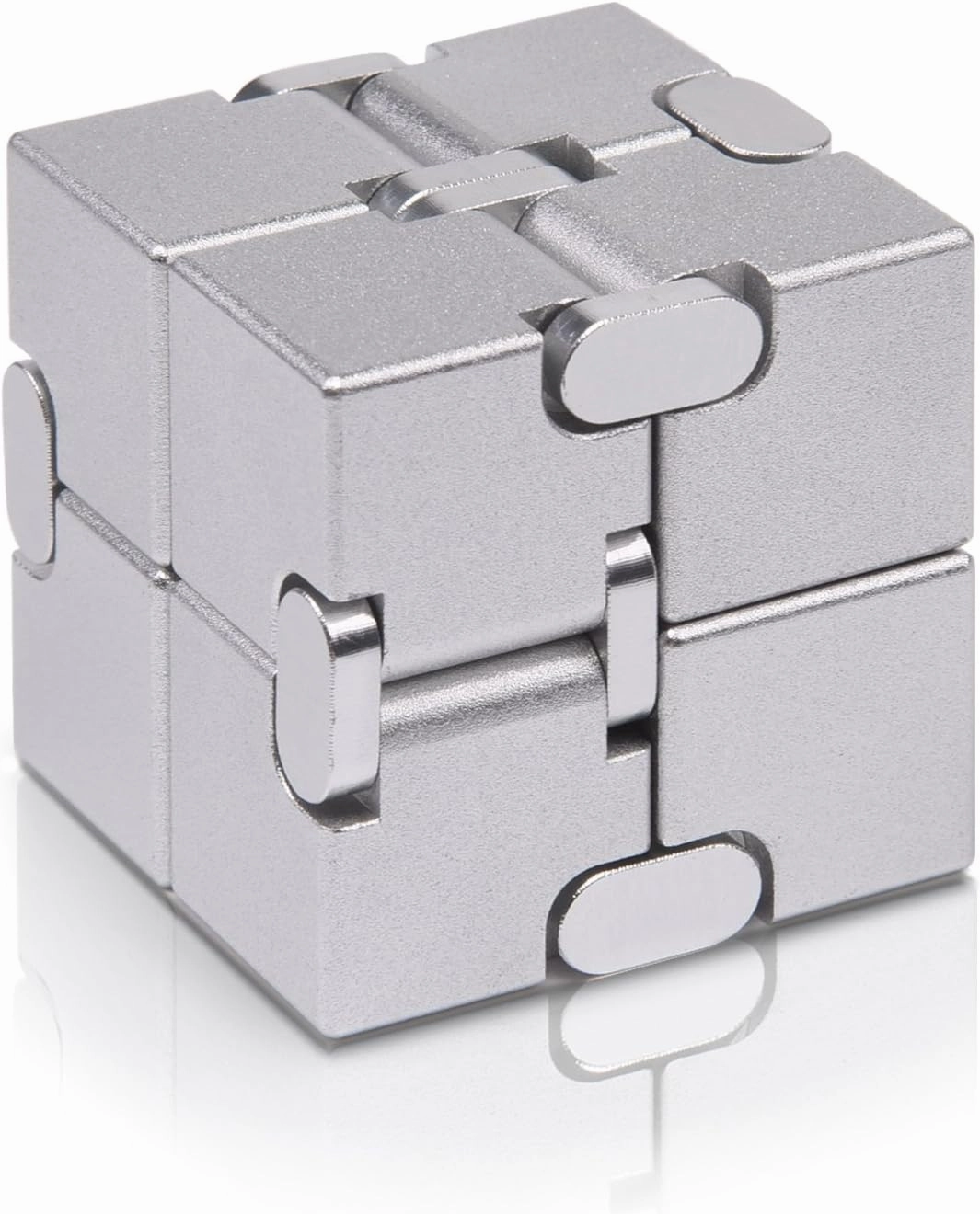 Fidget Cube New Version Fidget Finger Toys - Metal Infinity Cube Prime for Stress and Anxiety Relief/ADHD, Ultra Durable Sensory Gifts for Adults and Teens Kids
