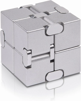 Fidget Cube New Version Fidget Finger Toys - Metal Infinity Cube Prime for Stress and Anxiety Relief/ADHD, Ultra Durable Sensory Gifts for Adults and Teens Kids