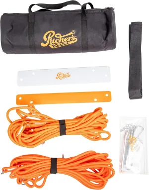 Fielder's Dome Mats Pitcher's Alley - Fastpitch Softball Pitcher's Training Equipment for Strike Zone Control & Targeting. Expanded Max Size is 43' L x 2' W x 1/2" H