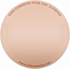 Filter for use in AeroPress XL Coffee Makers (Superfine XL) - Premium Replacement Disc - Reusable Metal, Titanium Coated Stainless Steel. Upgrade Your Mesh or Filter Papers