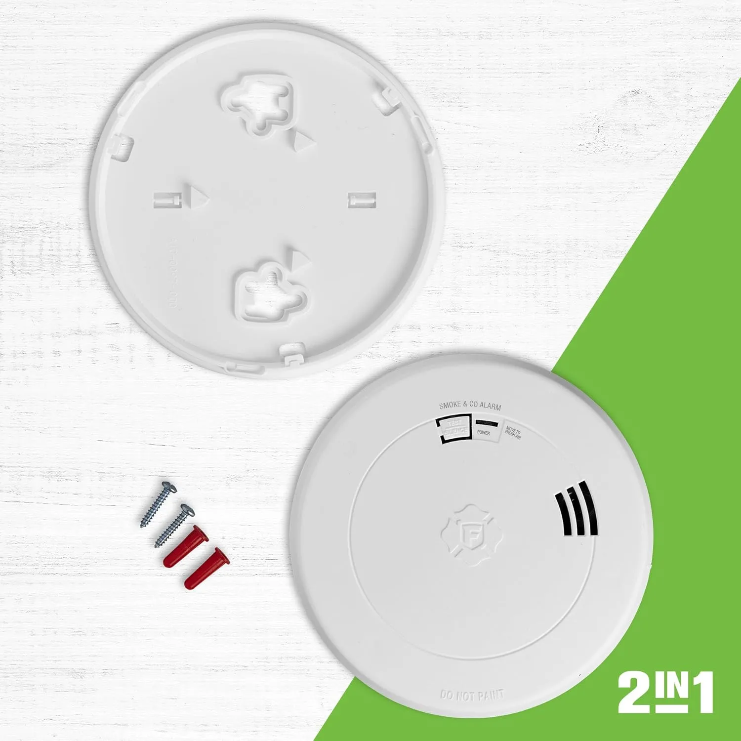 First Alert SMCO210V, 10-Year Sealed Battery Combination Smoke & Carbon Monoxide Alarm with Voice & Location Alerts, 1-Pack