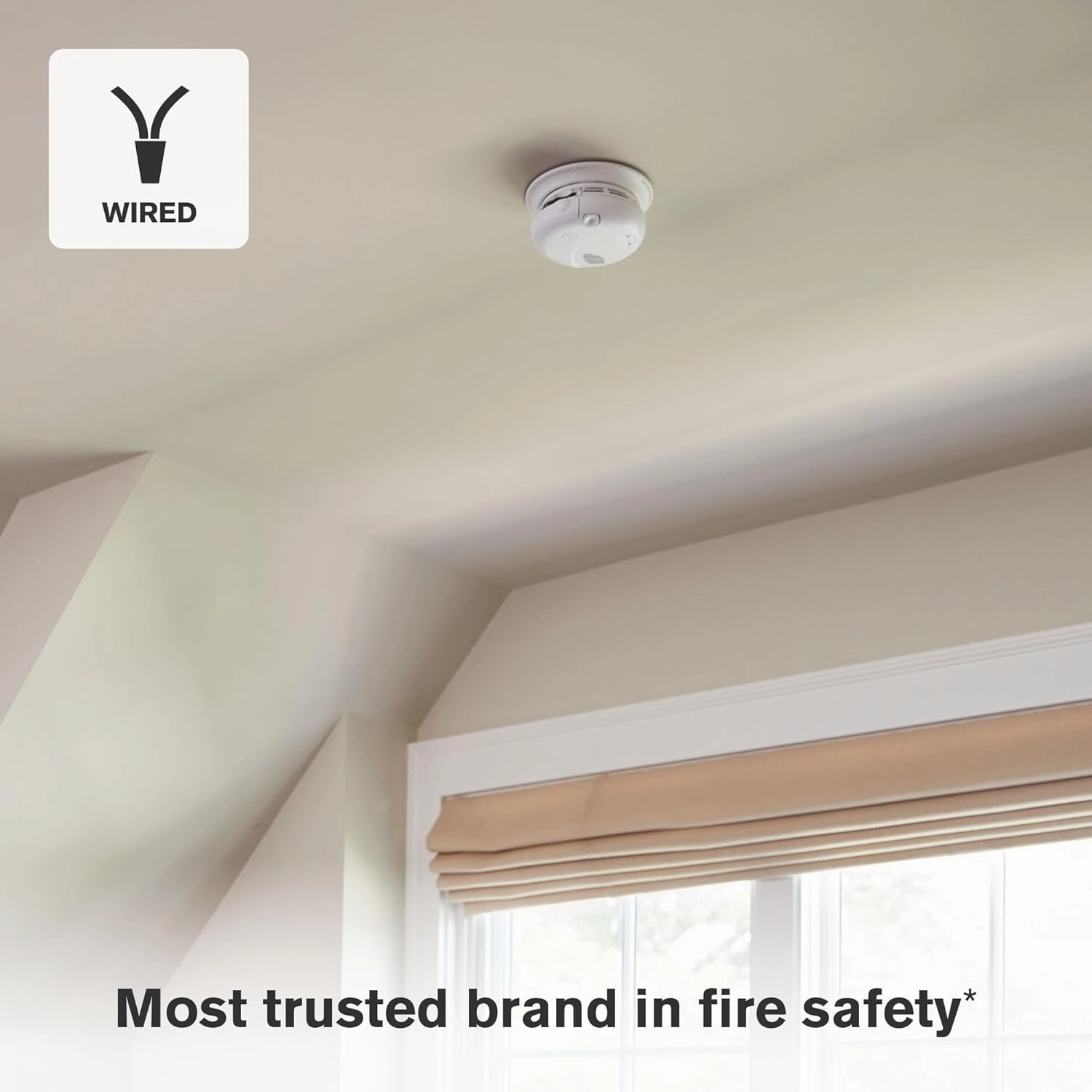 First Alert SM100V-AC, Interconnect Hardwire Smoke Alarm with Battery Backup & Voice Alerts, 1-Pack