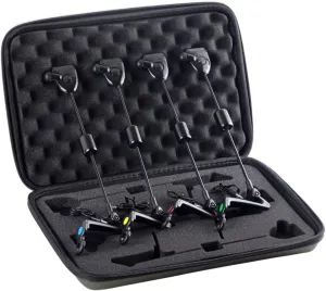 Fishing Bite Alarm 4Pcs LED 4 Color Universal Bite Indicator Portable Reusable with Zipper Storage Bag Sporting Goods.