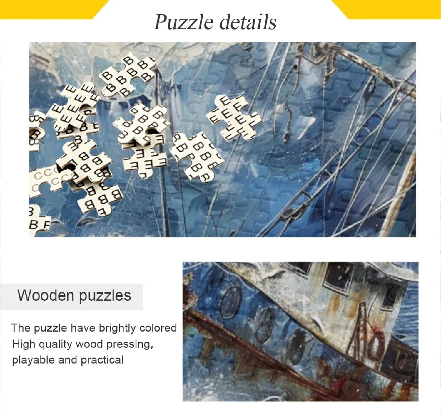 Fishing Boat Sea Jigsaw Puzzle for Adults 1000 Pieces, Challenging Puzzle for Puzzles Lovers Jigsaw Puzzle for Party Entertainment, Family Games