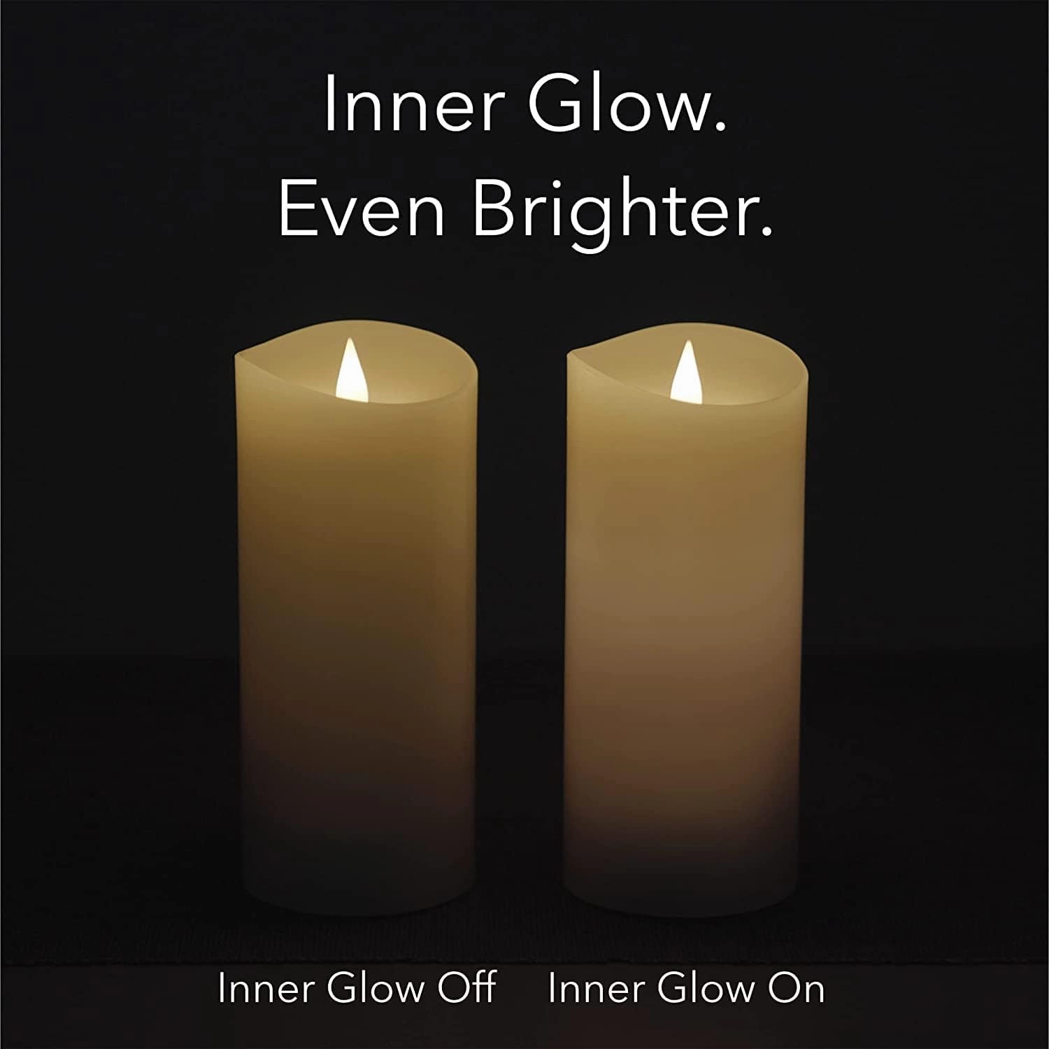 Flameless LED Candles with Remote Control, 3"x 5"Flickering 3D Moving Flame Battery Operated Candles in Real Wax Shell for Indoor Use, Home decor Ivory