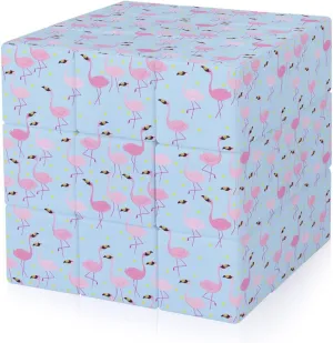 Flamingo Pattern Funny 3x3x3 Cube Smooth Lightweight Puzzle for Adult Graphic Printing Travel