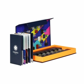 Floraiku The 7-Piece Discovery Set for Unisex (7 × 0.05 oz), including: Between Two Trees, Sleeping on the Roof, Just A Rose, I Am Coming Home, In The Dark, Golden Eyes, and AO