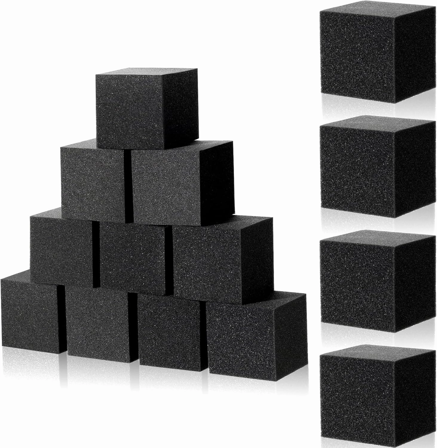 Foam Pit Blocks 4" X 4" X 4" Trampoline Foam Padding Cubes for Gymnastics, Trampoline Arenas, Parkour Courses