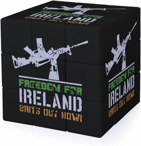Free Ireland Funny 3x3x3 Cube Smooth Lightweight Puzzle for Adult Graphic Printing Travel