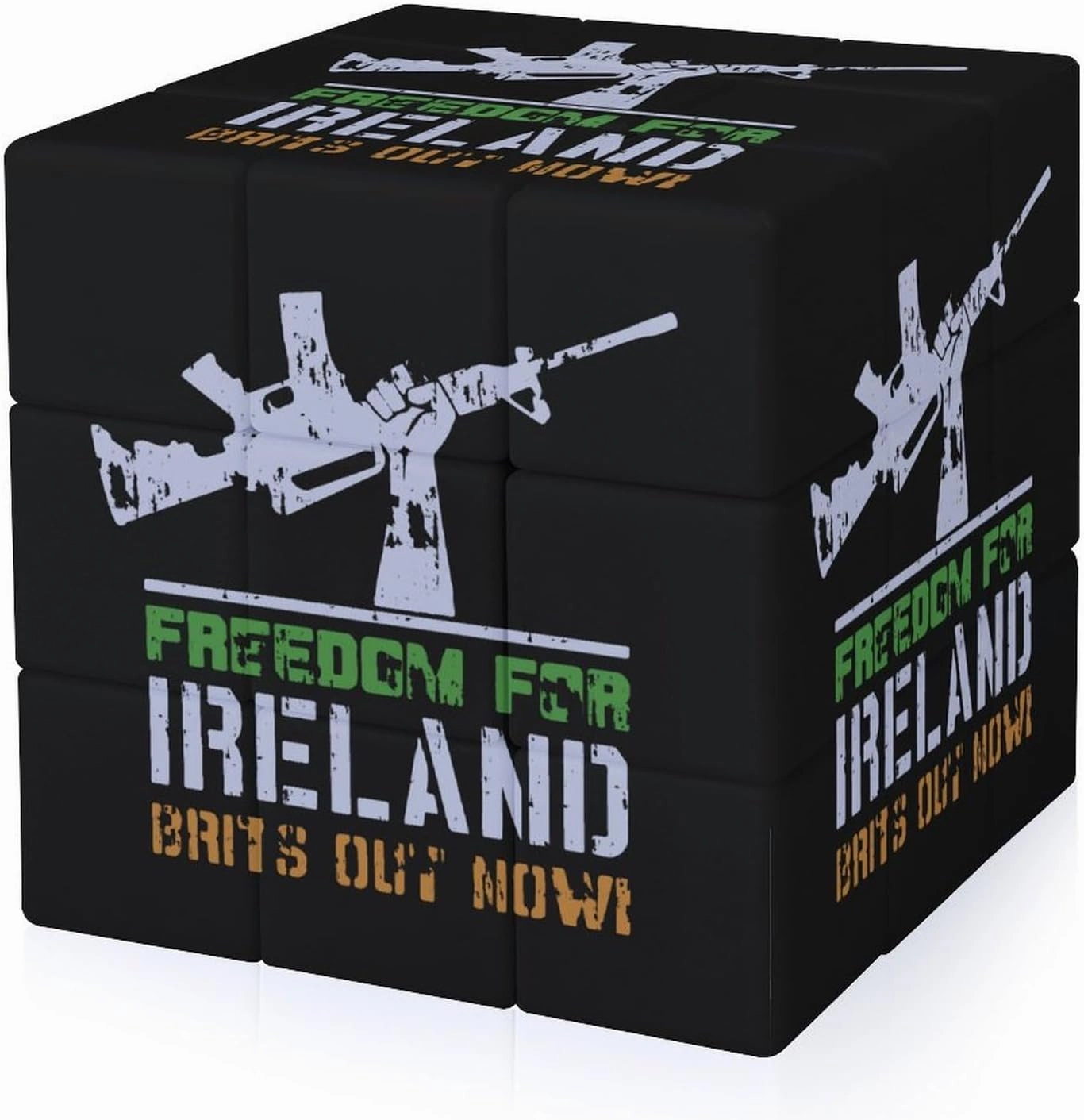 Free Ireland Funny 3x3x3 Cube Smooth Lightweight Puzzle for Adult Graphic Printing Travel