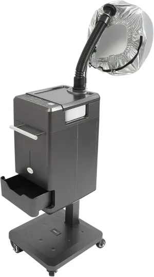 Freestanding Professional Nano Hair Steamer, Portable Hooded Hair Dryer with Storage Drawer, Multifunctional Adjustable Perm Dyeing Machine, Smart Control Hair Care Equipment for Beauty Salon Home