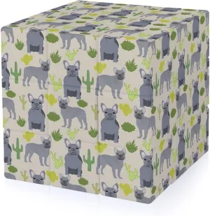 French Bulldog Funny 3x3x3 Cube Smooth Lightweight Puzzle for Adult Graphic Printing Travel