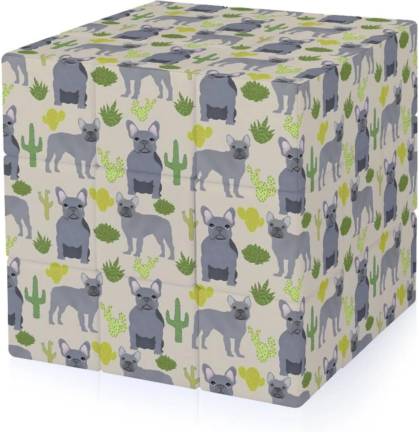 French Bulldog Funny 3x3x3 Cube Smooth Lightweight Puzzle for Adult Graphic Printing Travel