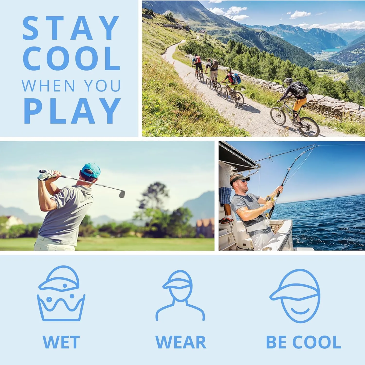 FROGG TOGGS Chilly Pro Hat, Instant Cooling and Sun Protection