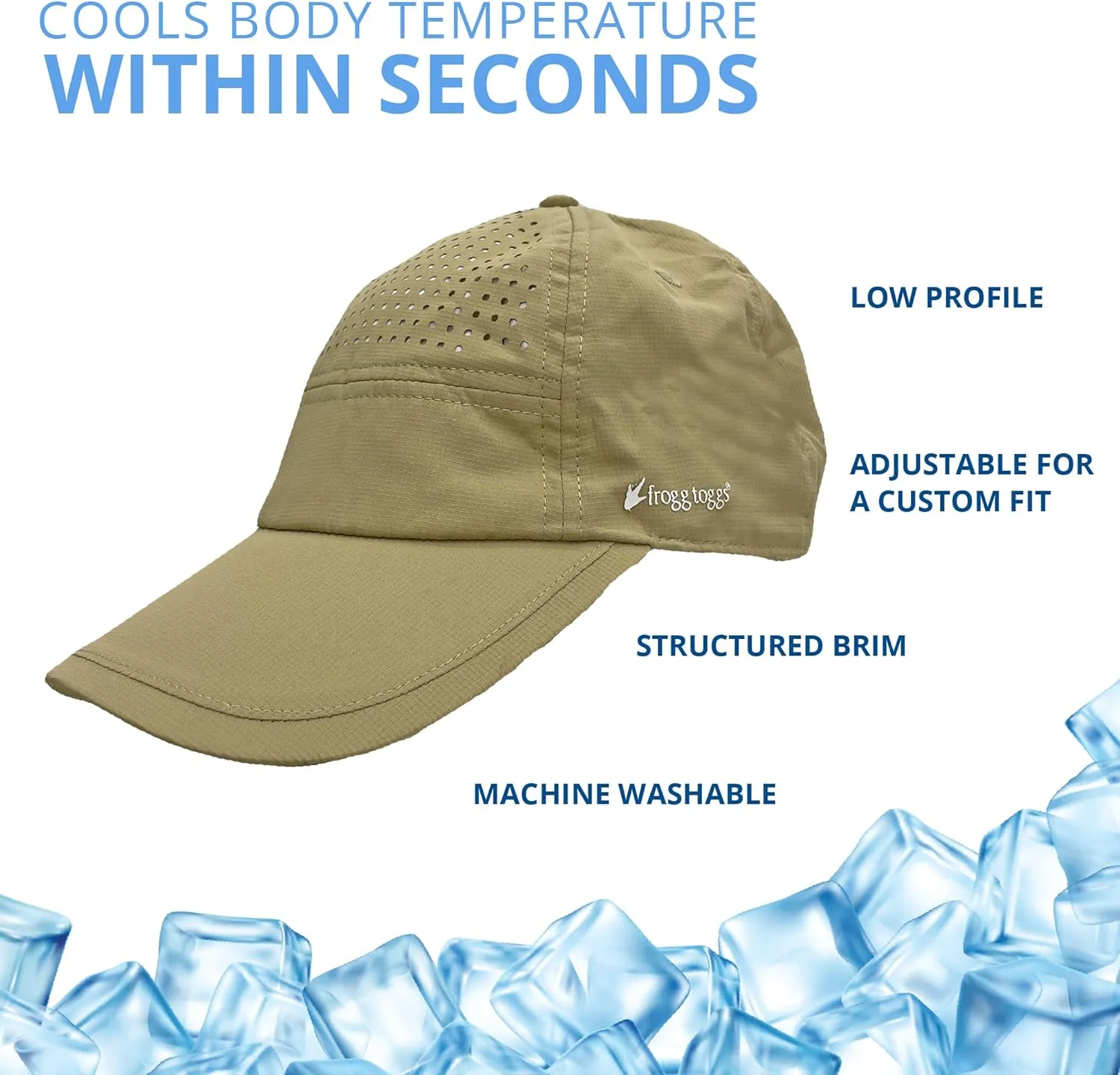 FROGG TOGGS Chilly Pro Hat, Instant Cooling and Sun Protection