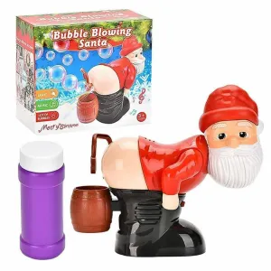 Funny Bubble Blowing Santa with Lights & Music – Christmas Gift Toy