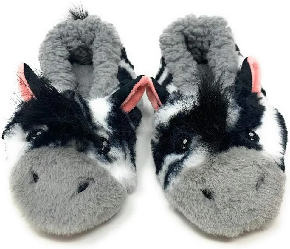 Funny Fluffy Animal Youth Sherpa Slippers