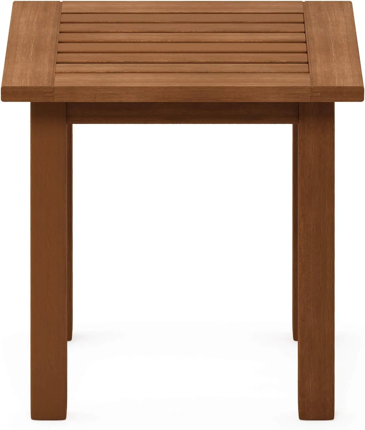 Furinno FG18506 Tioman Hardwood Patio Furniture Outdoor End Table, Natural