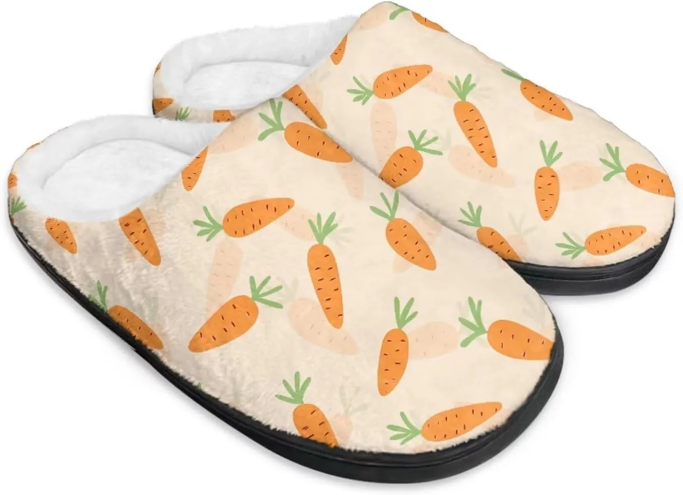 Fuzzy Slippers for Women,Soft Warm House Slippers Fruit Theme Strawberry Slippers Anti Skid Bedroom Slippers Home Shoes