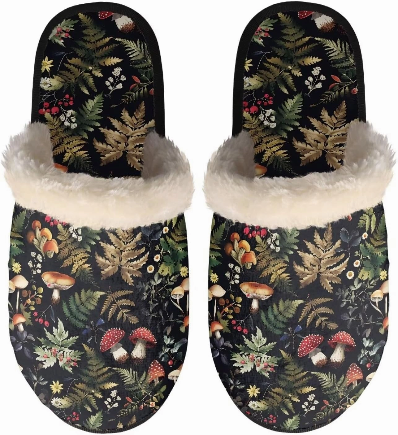 Fuzzy Slippers Women House Shoes Slippers Winter Slippers for Women Unisex with Fuzzy Collar