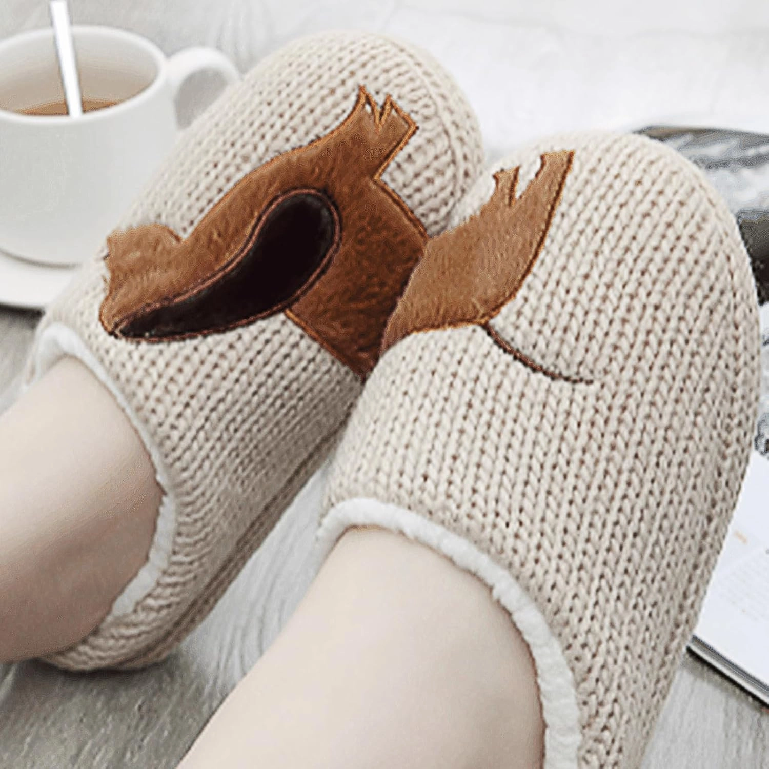 Fuzzy Warm Fluffy Plush Animal Cute Slippers For Women Houseshoes For Women