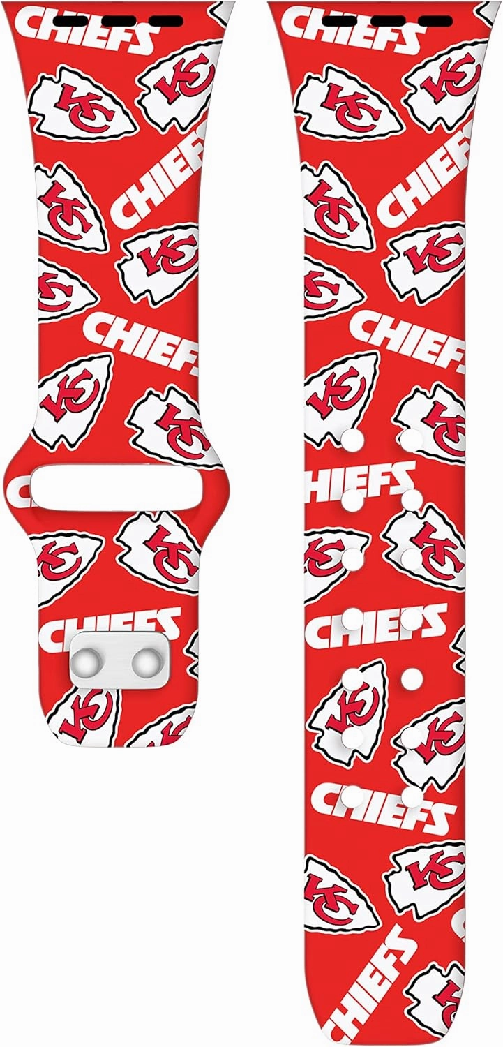Game Time Kansas City Chiefs HD Combo Package Compatible with Apple Watch and AirPods Pro (Random)