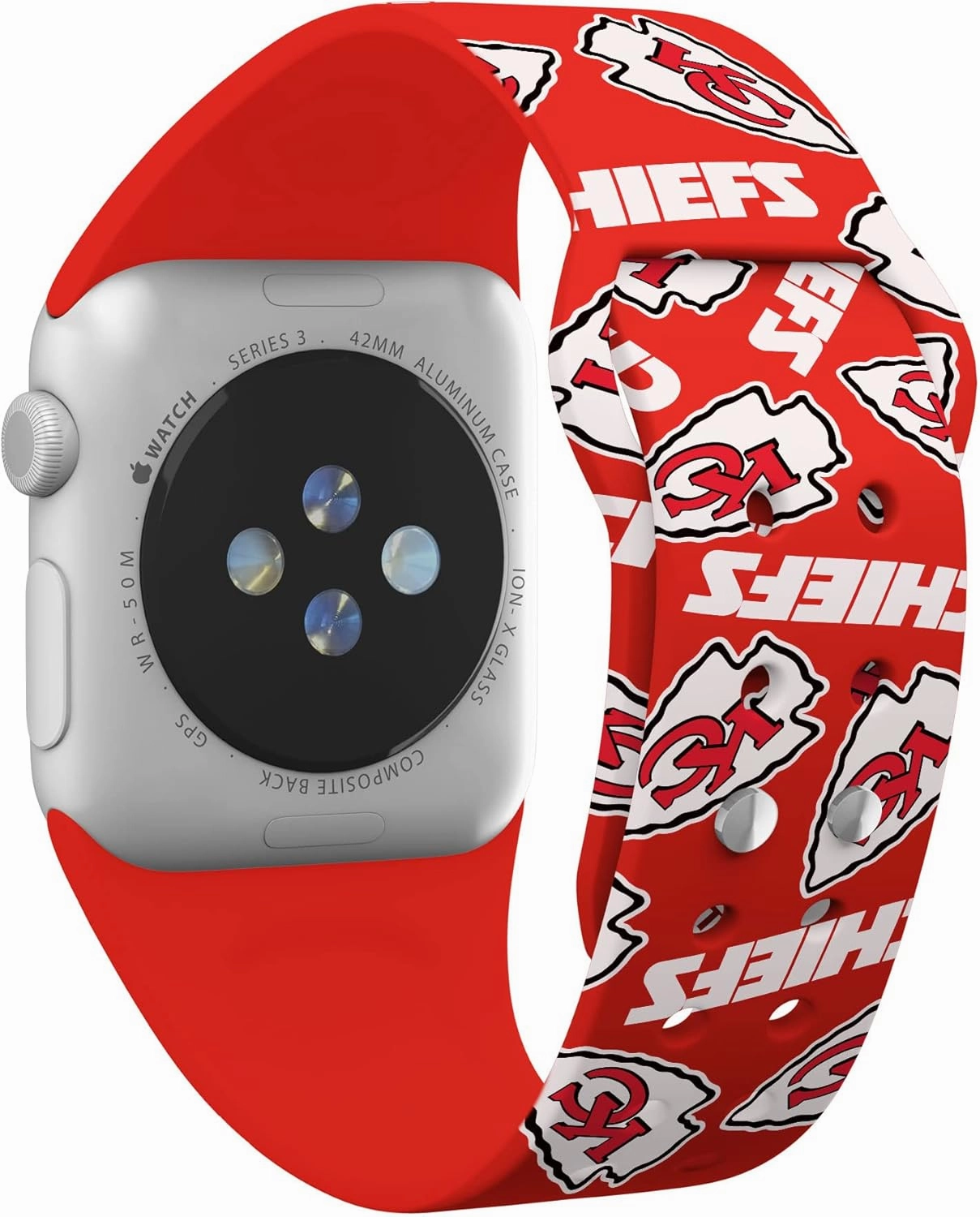 Game Time Kansas City Chiefs HD Combo Package Compatible with Apple Watch and AirPods Pro (Random)