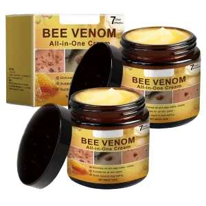 Gaukomzs 2-Pack Bee Venom Cream, New Professional Bee Venom Repair Cream, Natural Skin Moisturizer For All Skin Types