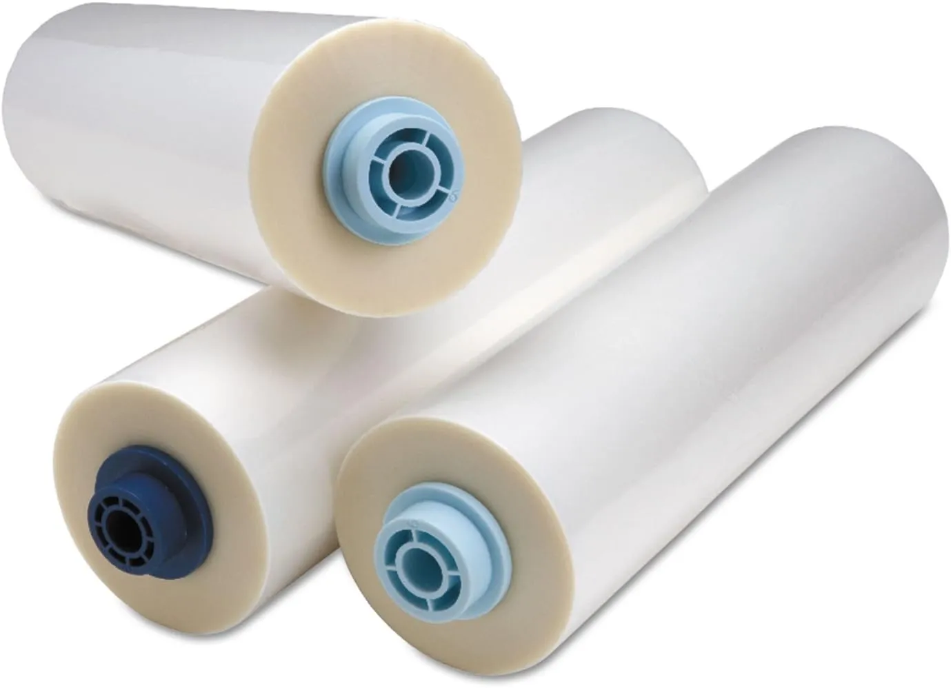 GBC EZ Load Blue End Cap Laminating Roll Film, Low Temp, Gloss, 11.5" x 100', 5 mil, 2 Rolls (3125363EZ)