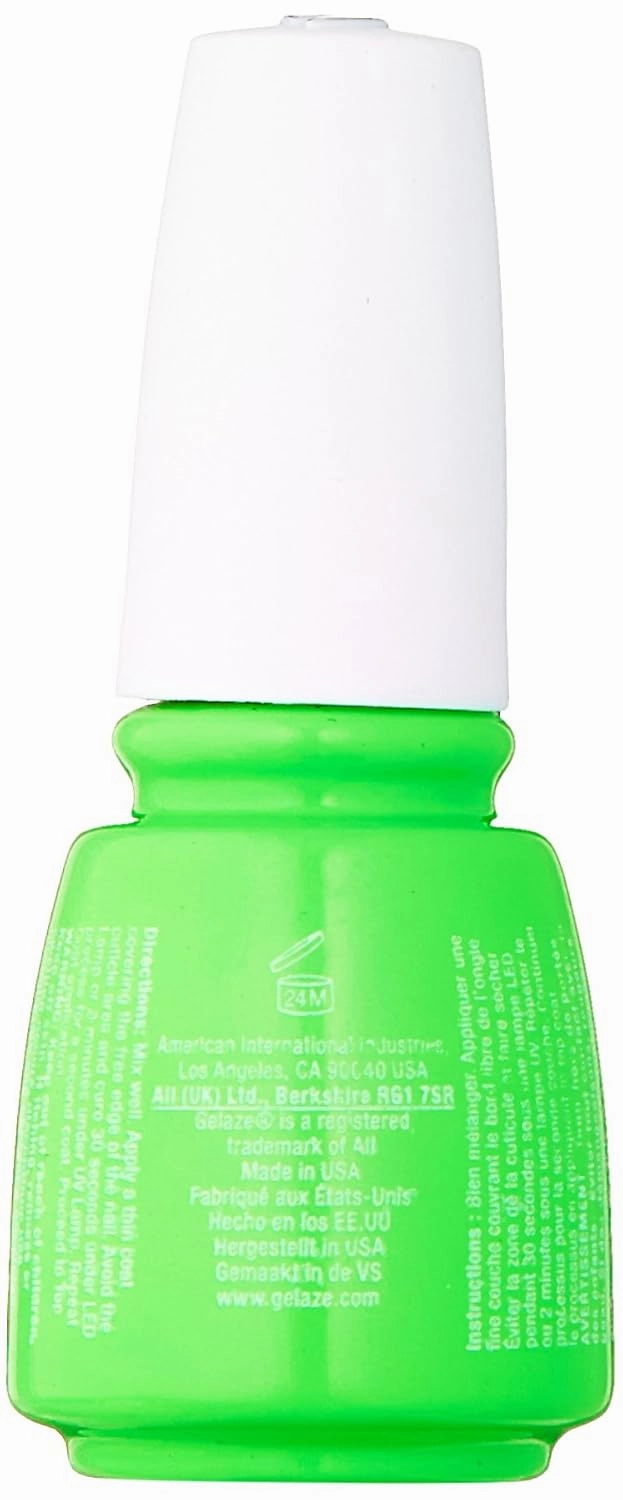 Gelaze Gel-N-Base Polish, In the Lime Light, 0.5 Fluid Ounce