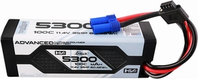 Gens ace Advanced G-Tech High Voltage 11.4V 5300mAh 100C 3S Lipo Battery HardCase with EC5 Plug