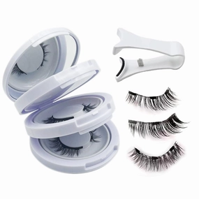 Ginani Magnetic Lashes,Ginani Magnetic Lashes Kit,Magnet Eyelashes with Applicator Natural Look,Reusable No Glue Needed Soft Eyelashes Kit for Women(Natural Fuller Simple)
