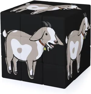 Goat Adults 3x3x3 Color-Matching Smooth Fully Printed Cube Gift
